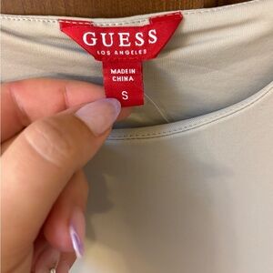 Guess Beige Bodysuit Women’s Small Sleeveless